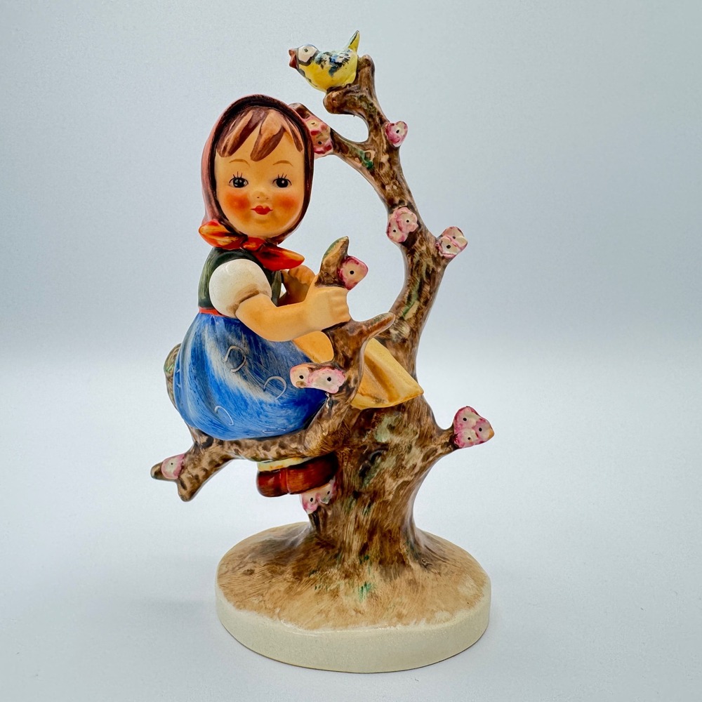Rare Artist Signed Goebel Hummel Apple Tree Girl Figurine 141 3/0 TMK-3 Germany